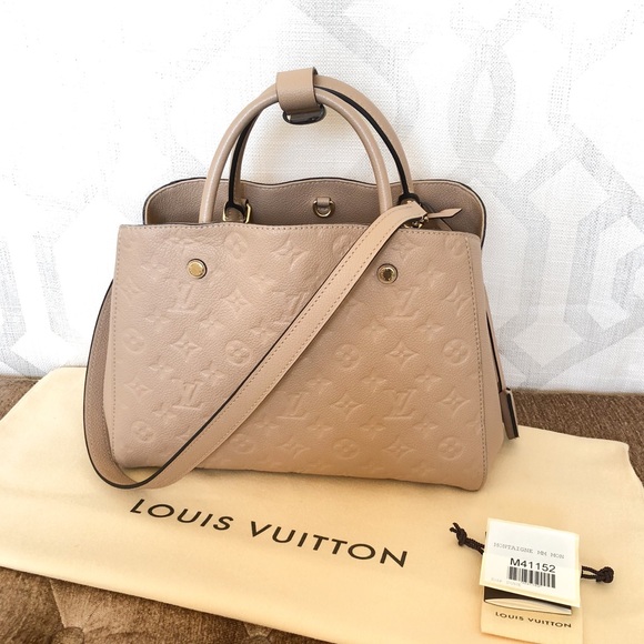 Louis Vuitton | Bags | Louis Vuitton Montaigne Mm Empreinte Dune Handbag |  Poshmark